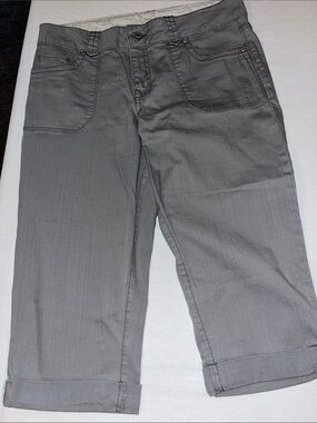 Faded Glory Light Gray Casual capris Pants